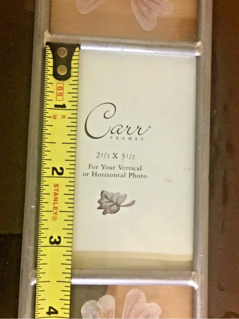 Stained Glass Photo frame Pressed Flower 3.5